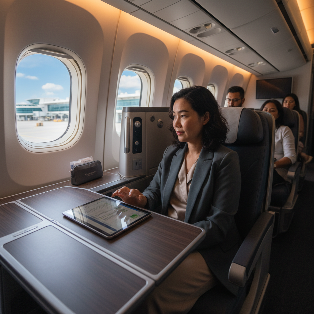 BKK-HKG business class lie-flat: CX vs TG vs SQ เทียบที่นั่ง + ราคา + lounge 2026