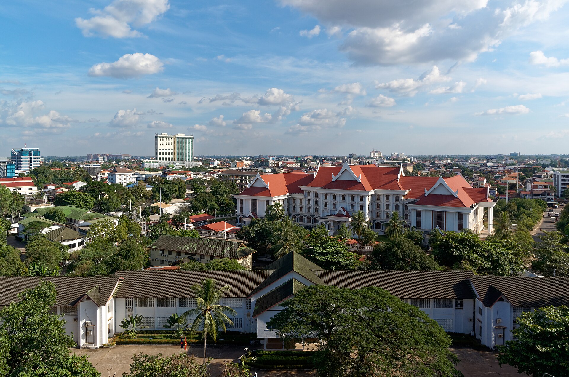 Vientiane (VTE) — สนามบินคอริดอร์ ASEAN, photo via Wikimedia Commons (media-list scan)