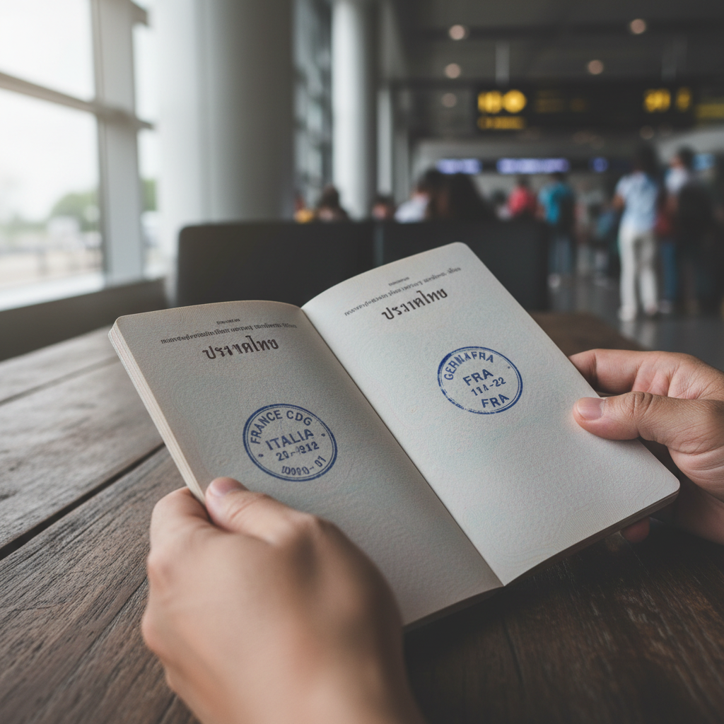Schengen 90/180 เครื่องคำนวณวันคงเหลือ — พาสปอร์ตไทย 2026